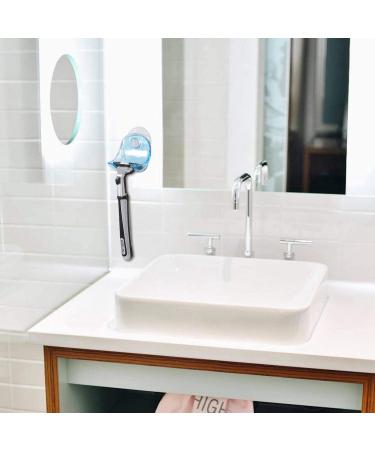 Rfeeuubft Lightweight Blue Plastic Razor Holder Hanger - Suction Cup Design for Easy Storage | International Shipping Available - Buy Online on GoSupps.com