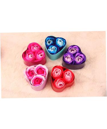 Handmade Rose Flower Soap - Flora Scented Bath Soap Gift Box for Wedding Anniversary Valentine's & Mother's Day - Buy Online on GoSupps.com