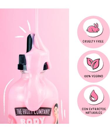 The Fruit Company Body Anti-Stretch Mark Body Serum Push Up Cream for your Hips | Strawberry Scent & Hyaluronic Acid 120ml with Rose Oil & Coconut Oil - Buy Online on GoSupps.com