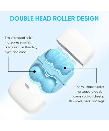 Buy Ice Roller for Face & Eyes - 2 In 1 Facial Tool for Puffiness & Migraine Relief | Perfect Gift for Girls (Blue) - International Shipping Available - Buy Online on GoSupps.com