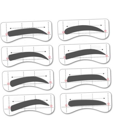 FRCOLOR 96 Pairs 8 Eyeshadow Eyebrow Makeup Tools Eyebrow Stickers Eyebrow Card Suite Conjoined Card - Buy Online on GoSupps.com