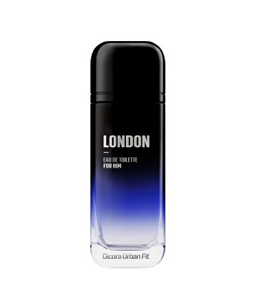 Dicora Urban Fit London Cologne for Men - Notes of Grapefruit Sea Notes Lavender Laurel Leaves White Moss and Grey Amber - 5.07 oz EDT Spray