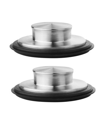2-piece/set Kitchen Sink Stopper Sink Plug Cover For Garbage Disposal Flanges Drain Stainless Steel Plug Garbage Disposal Plug Cap 2 Pack Kitchen Sink Drain Stopper Garbage Disposal Stopper