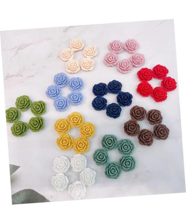 NUOBESTY 225 Pcs DIY Handmade Flocked Rose Material The Flowers Red Rose - Buy Online on GoSupps.com
