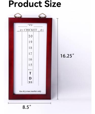 GSE Dry-Erase Dart Scoreboard for Dart Board Cricket & 01 Games | Out Chart & Marker Included - Buy Online on GoSupps.com