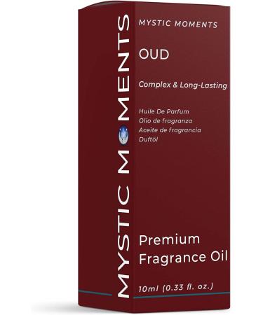 Mystic Moments Oud Fragrance Oil 10ml for Soaps, Candles, Bath Bombs, Oil Burners & Skin Care - Wood Scent - Buy Online on GoSupps.com