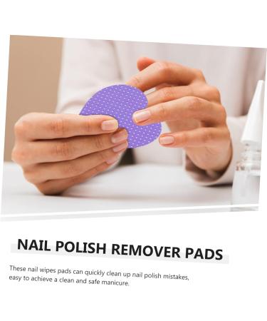 SOESFOUFU 200 Sheets Eyelash Cleaning Pads Travel Glue Cotton Pads Nail Polish Remover Clean Wipes Cleaning Gel Dip Powder Nail Remover Nail Wipes for Gel Nails Tool 4.80X4.80X0.10CM Purple - Buy Online on GoSupps.com