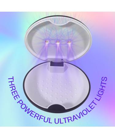 UVC Retainer Case for Invisalign & Mouth Guards - Slim Battery-Powered Dental Braces Case (Black) - International Shipping Available - Buy Online on GoSupps.com