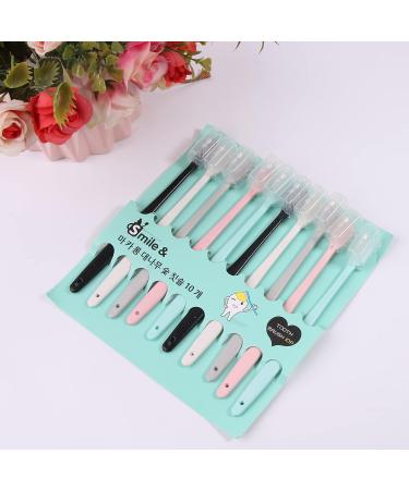 NGCG Toothbrush Set - Natural Handle Soft Bristles for Adults & Kids | Travel-Friendly 10 Pack - Buy Online on GoSupps.com