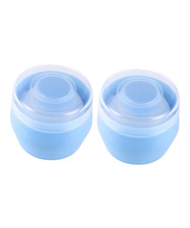 BIUDECO 2pcs Baby Plush Puff Puff Bulk Puff And Container After Bath Powder Container Body Powder Case Body Leak Baby Sponge