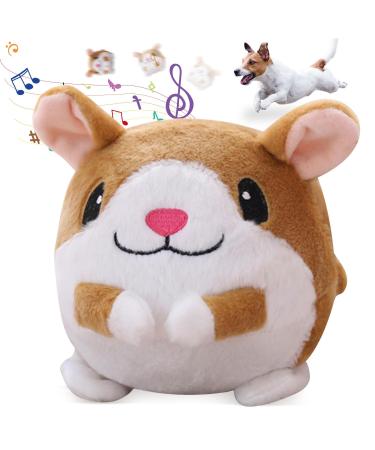 Moving dog toy ball plush toys active movable pet plush toys non-toxic bite-proof toys ball active moving pet plush toy for pet training ball (B)
