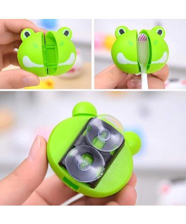 5pcs Cute Cartoon Toothbrush Holder Set for Kids | Animal Shaped Cover & Grip | Manual Toothbrushes | Random Style - Buy Online on GoSupps.com