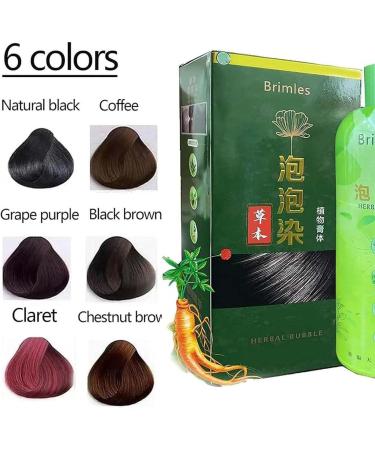 REYROB 500ML Brimless Shampoo 2023 Upgraded Shampoo Brimies Natural Hair Dye Shampoo Rapid Hair Fast Black Color Shampoo for Man Woman (Brown Black) - Buy Online on GoSupps.com