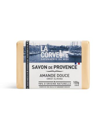 Buy La Corvette Sweet Almond Soap - 100g | Luxurious Natural Cleansing | International Shipping - Buy Online on GoSupps.com
