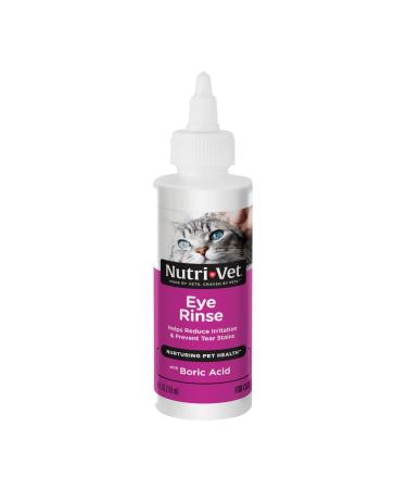 Nutri-Vet Eye Rinse Liquid for Cats, 4-Ounce 4 FZ