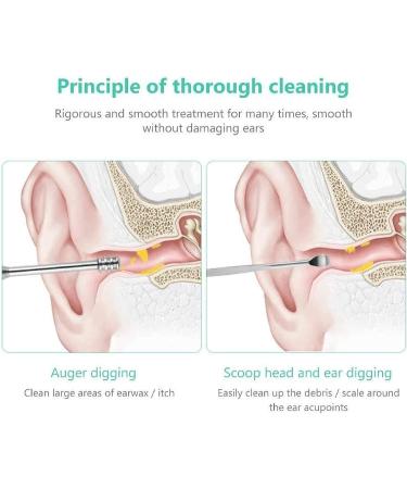 Stainless Steel Ear Cleaning Kit - Thorough Earwax Removal (6 Pcs) - Buy Online on GoSupps.com