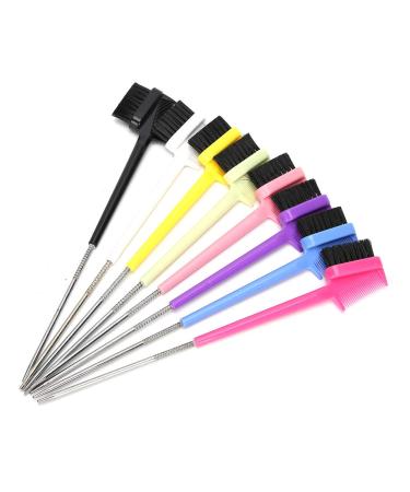 8Pcs Professional Double Head Eyebrow Brush & Eyelashes Comb - Soft Hair Makeup Tool for Flawless Beauty - Buy Online on GoSupps.com