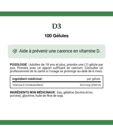 Nature's Bounty Vitamin D3 2500 IU Helps to prevent Vitamin D deficiency 100 Softgels - Buy Online on GoSupps.com