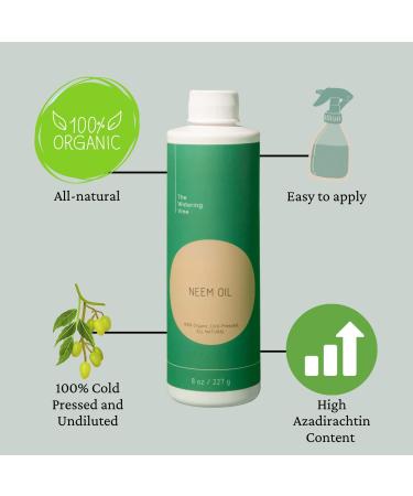 Organic Neem Oil Plant Spray - Cold Pressed 8 oz Bottle - Buy Online on GoSupps.com