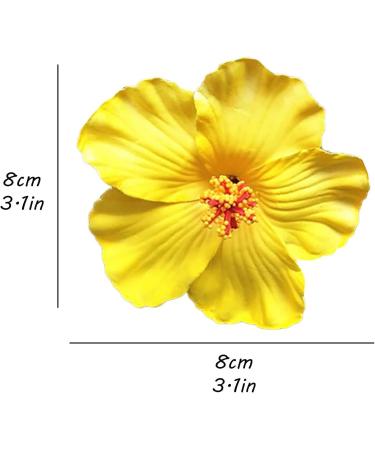 Flower Hairpin Flower Brooch Rose Hair Barrette Accessories for Women s Party Beach Wedding (Yellow) Metal other gemstones - Buy Online on GoSupps.com