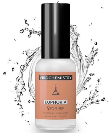 Pheromones For Women (EUPHORIA) Body Spray - Elegant Ultra Strength Organic Human Pheromones Fragrance Body Spray 50mL - Human Grade Pheromones to Attract Men  - Buy Online on GoSupps.com
