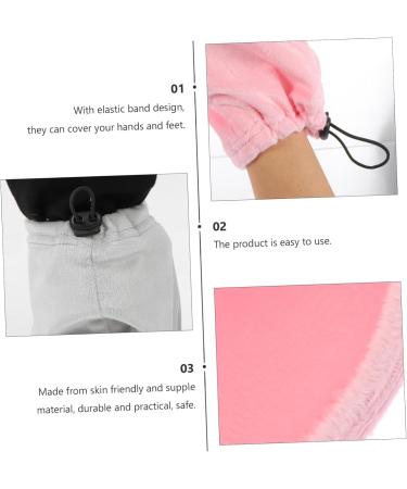 Healeved 3 Sets Gloves Spa Paraffin Wax Spa Hand Bag Paraffin Wax Foot Covers Paraffin Wax Mitts Paraffin Foot Wax Bath Liner Beauty Tools Spa Tanning Mitt Pink Elastic Band Fabric Washable - Buy Online on GoSupps.com