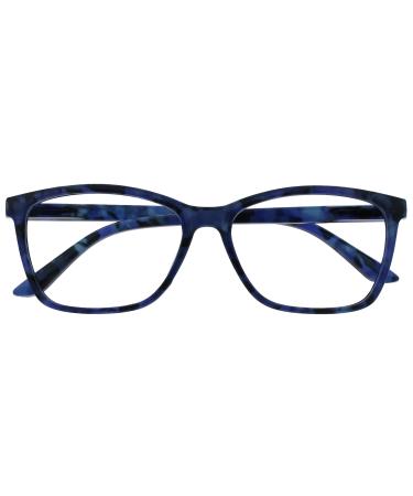 The reading glasses do blue Schildpatt wrap reader large designer style men's women's feather hinges R51-3T +2.00 +2.00 diopttria Blue Schildpatt