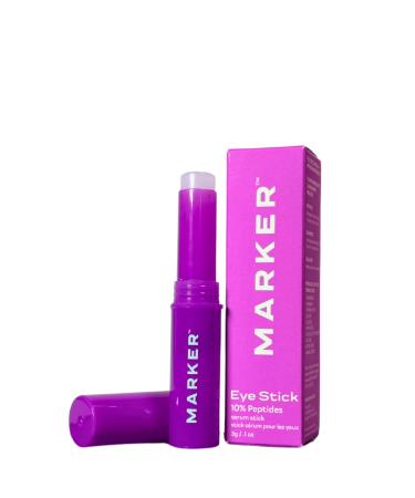 MARKER The Eye Stick 10% Peptides Under Eye Serum Stick for Puffiness Dark Circles & Fine Lines with Ceramides & Squalane 0.1 oz (3 g) Travel-Ready