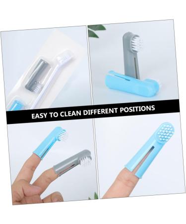 FOMIYES 9 pcs Tools and Brush Cleaning Professional Finger Double-head Cat Pet Plastic Teeth Dog 1 count (Pack of 1) Assorted Colorx3pcs - Buy Online on GoSupps.com