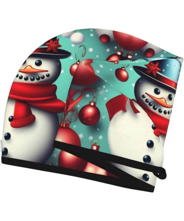Merry Christmas Day Coral Velvet Dry Hair Cap | Ideal for Home Travel Pool Parties & More - Buy Online on GoSupps.com