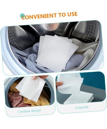 Beavorty 360 Pcs Anti-Cross-Dyeing Absorbing Film Cloth Laundry Paper Laundry Anti-Dyed Cloth Washing Anti-Dyed Cloth Washing Paper Anti-Dyed Laundry Cloth Washing Supplies White Washed - Buy Online on GoSupps.com