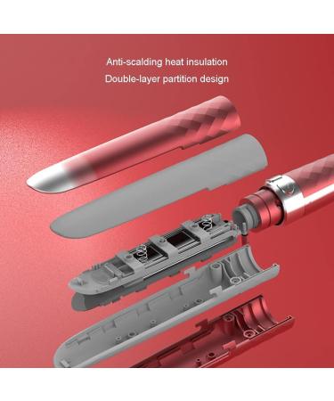 Fully Automatic Electric Rotating Curling Iron | Big Waver Hair Curler - Red 33.5cm - International Shipping - Buy Online on GoSupps.com