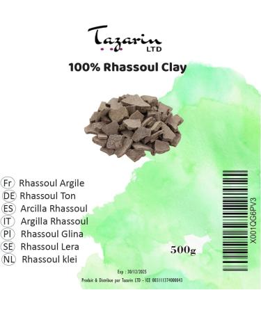 500g Rhassoul Powder - Purifying Clay - Face Hair & Skin Mask and Care - Origin: Morocco - 100% Natural Pure Hypoallergenic and No Additives - Buy Online on GoSupps.com