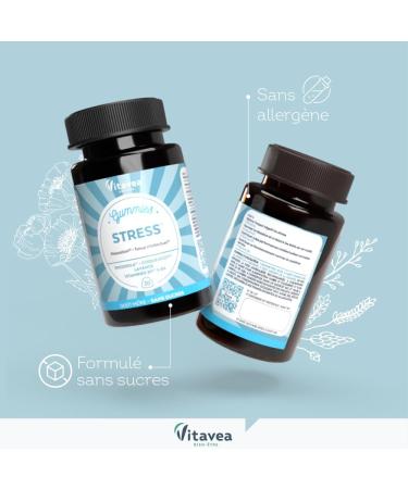 Vitavea Wellness - Stress Protect Gummies - Relaxation Relaxation Serenity Intellectual Tone - Sugar Free - Rhodiola Rosea Poppy Lavender Vitamins B9 & B6 - Vegan - 30 Gummies - 30 Days - Buy Online on GoSupps.com