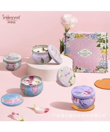 Orentas Fragrance Candles Gift Set - Pure Natural Soy Wax for Aromatherapy | 4 Pack (Jasmine Rose Peony Camellia) | Perfect for Travel & Meditation - Buy Online on GoSupps.com