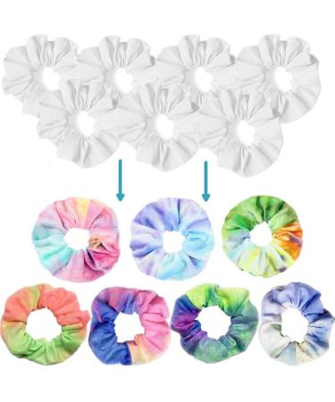 15PCS White Cotton Scrunchies for Tie Dye - Hair Accessories for Women and Girls - Elastic Ponytail Holders and Hair Ties - Buy Online on GoSupps.com