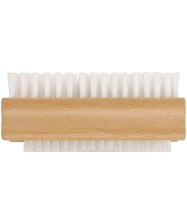 Elliott Wooden Nail Brush Double Sided Hand and Nail Cleaning Brush Scrubbing Brush To Clean Fingertips Can Be Used on Fingernails And Toenails Perfect For At Home Manicure And Pedicure Wooden Traditional Nail Brush