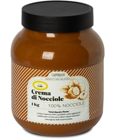 Caporaso dal 1960 Hazelnut Cream 100% natural spreadable cream (1 kg (kilogram)) - Buy Online on GoSupps.com