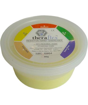 Theraflex Therapy Putty 85 g | Soft | Yellow | Hand Exercise Clay 85gms Yellow - Soft