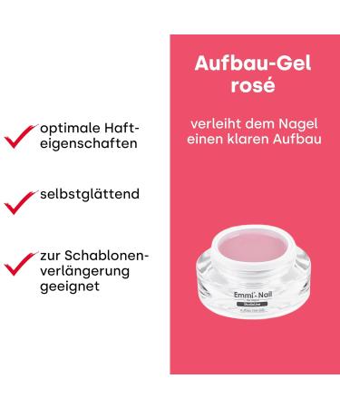 Emmi Nail Studioline Setup-Gel Ros - 15ml | Ideal for Nail Reinforcement | Medium Viscosity & Self-Smoothing | International Shipping Available - Buy Online on GoSupps.com