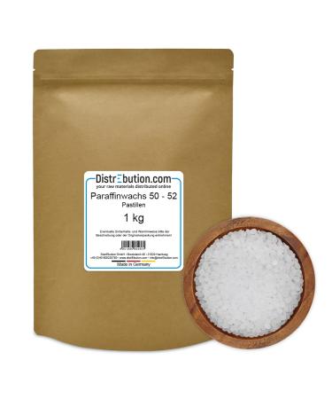 1 kg paraffin 50-52 C in pastilles for paraffin bath hand bath candles natural perfume-free paraffin - low melting point