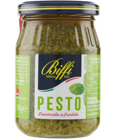  Italian Gourmet E.R. 6 x Biffi Pesto alla Genovese 100% v g tal pesto au basilic sauce 190 g + polpa gourmet italien 400 g - Buy Online on GoSupps.com
