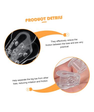 Healifty Nail Gel Splitter Pedicure Tools - 3 Pairs Silicone Gel Men's Valgus Union Separator Bunions Protector - Foot Nail Tool - Buy Online on GoSupps.com