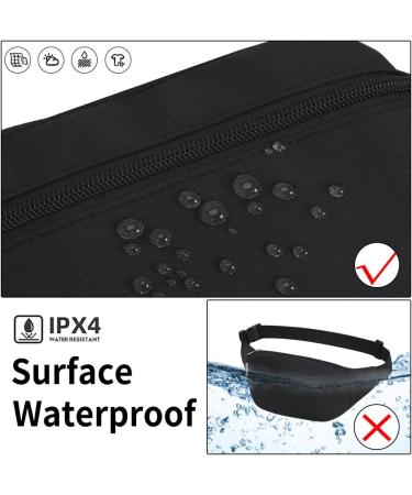 Shop Bawnbag Waterproof Belt Pocket Hip Bag - Ideal for Sports Hiking & Travel - Black Nylon Belt Bag for Men & Women - Buy Online on GoSupps.com