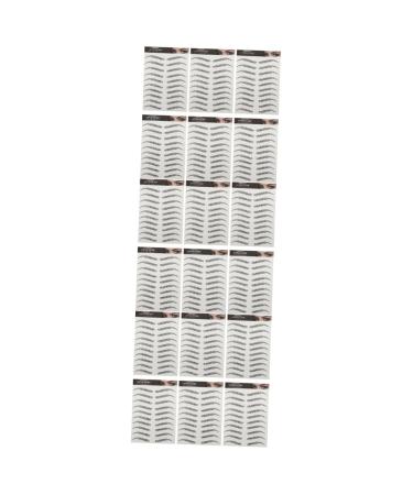 Beavorty 18 sheets Eyebrows Off Peel Brow Hair-like Sticker D And Temporary Grooming Shaping 1 count (Pack of 1) Blackx3pcs