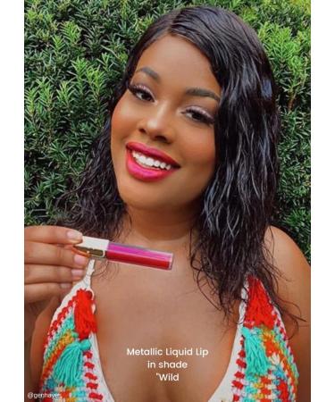M2U NYC Metallic Liquid Lipstick - Long Lasting High Impact Color | Metallic Ink Lipstick for Women (Red - Empire State) - Buy Online on GoSupps.com