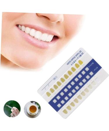 Buy Healifty 20-Piece Tooth Color Scale Set | PVC Bleached Color Chart for Accurate Tooth Shade Matching - Buy Online on GoSupps.com