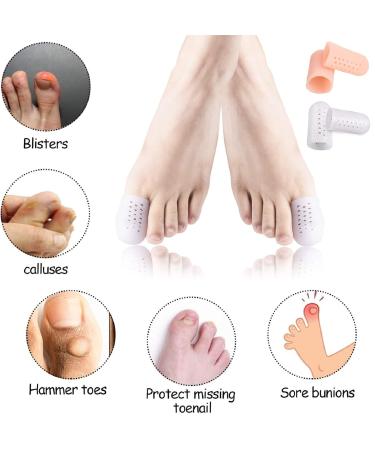 Buy Large Silicone Toe Caps - 12 Pieces | Breathable Toe Protection for Pain Relief from Corns Blisters & Ingrown Toenails - Buy Online on GoSupps.com
