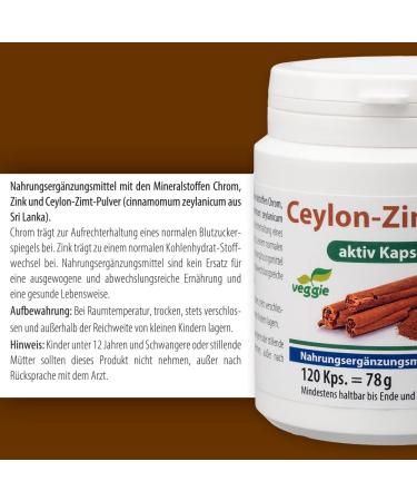 Buy Pharma-Peter CEYLON-Cinnamon 500 Active Capsules | 120 Capsules for Optimal Health | Fast International Shipping - Buy Online on GoSupps.com