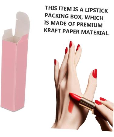 Shop Gatuida 100 Pcs Handmade Paper Box Lip Balm Tubes - Cute DIY Pink Lip Gloss Packaging for Girls - Bulk Pillow Lip Tint & Lipstick Suitcase - Buy Online on GoSupps.com